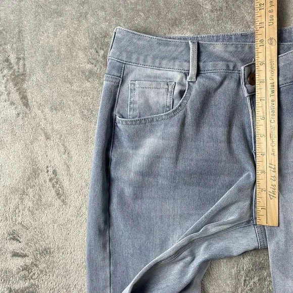 Halara Jeans Womens Sz M Tall Flex Asymmetric Zipper Baggy Wide Leg Stretch - Picture 12 of 13